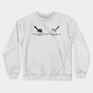 Fairy Wren Christmas Crewneck Sweatshirt